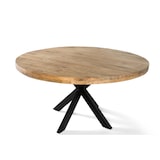 thumbnail of Mesa de comedor redonda 120cm diámetro de madera de mango