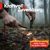 thumbnail of EVOCAMP Feuerstarter Outdoor 8 cm, kompakt, wetterfest, leicht 40 g, robust, mit Halteschnur, Trekking, Abenteuer