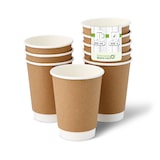 thumbnail of greenbox - Coffee to go Becher aus Pappe, doppelwandig, 300 ml / 12 oz, Ø 90 mm, braun, 500 St.