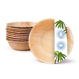 thumbnail of onlyleaf 25 Stück runde Einwegschalen Palmblattschalen 750 ml für Partys, umweltfreundliches Biogeschirr, Einmalgeschirr, biologisch abbaubar