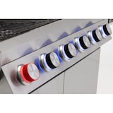 thumbnail of Tarrington House Barbecue à gaz 6+1 brûleurs GLENWOOD, acier inoxydable, thermostat électrique,  puissance 24,5 kW, 68 x 120 x 99cm, 4 roues, argent