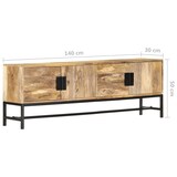 thumbnail of Helloshop26 - Meuble TV multimédia étagère télévision buffet téléviseur salle à manger salon chambre 140 x 30 x 50 cm bois massif de 02_0025918