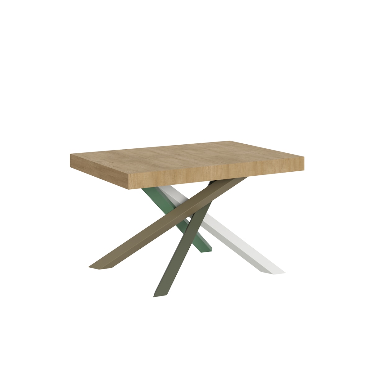 Uitschuifbare tafel 90x120/224 cm Volantis Quercia Natura onderstel 4/A