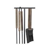 thumbnail of Blomus Kamingarnitur Kaminbesteck Kaminwerkzeug Kaminset 5tlg ASHI mit Magnethalterung oak