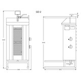 thumbnail of POTIS GD2, Gyros/Döner-Grillgerät : Gas