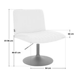 thumbnail of SVITA EMILY Loungesessel Relaxsessel höhenverstellbar mit Rückenlehne Leinen-Optik Schwarz