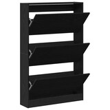 thumbnail of vidaXL Schuhschrank mit Regal Schwarz Eichen-Optik 80 x 21 x 125,5 cm