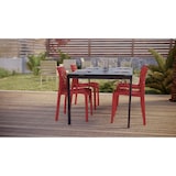 thumbnail of METRO PROFESSIONAL Chaise de terrasse Saphir, empilable, plastique, rouge
