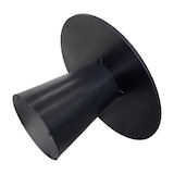 thumbnail of Scandinavische ronde eettafel 120 cm, zwart houteffect