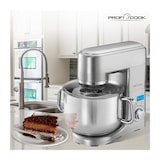 thumbnail of Batedeira Proficook KM 1096, taça inox, 1500W, 10L ou 7,5 kg, 8 velocidades, temporizador, vara inox, gancho, varas duplas