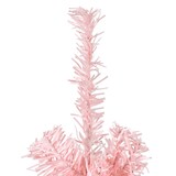 thumbnail of vidaXL Kunstkerstboom half met standaard smal 210 cm roze