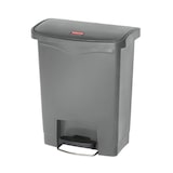 thumbnail of Rubbermaid Slim Jim Step On Container Front Step Pedal-Abfalleimer | 30 Liter, HxBxT 53,6x27,1x42,5cm | Polyethylen | Grau
