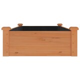 thumbnail of vidaXL Hochbeet mit Einsatz Braun 120x60x25 cm Massivholz Tanne