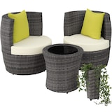 thumbnail of tectake Salon de jardin Nice 2 places en aluminium - gris - 403141