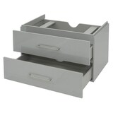 thumbnail of Premium mueble bajo lavabo HWC-D16, mueble bajo lavabo muebles de baño, alto brillo 90cm ~ gris