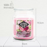 thumbnail of Fresh Flower Duftkerze Candle Brothers, Kerze im Glas, 2 Dochte, 510g, 100h Brenndauer, Raumduftkerze