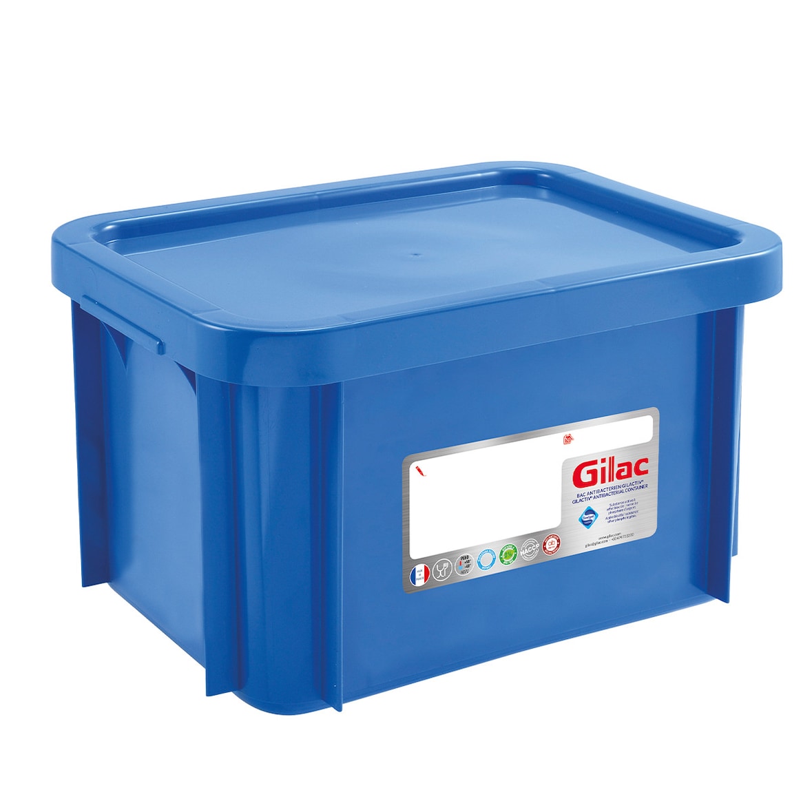 GILAC Bac renforcé Gilactiv 400 x 300 + couvercle - 15 L - Bleu G119690