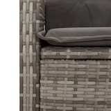 thumbnail of vidaXL Gartenbank Verstellbar mit Kissen Grau Poly Rattan