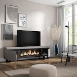 thumbnail of Mueble TV, Televisión, 210, Para TV hasta 80", Chimenea eléctrica XXL, Diseño industrial, Cemento _415_22