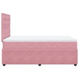 thumbnail of vidaXL Boxspringbett mit Matratze Rosa 120x190 cm Samt