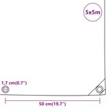 thumbnail of vidaXL Abdeckplane Blau 5x5 m 650 g/m²