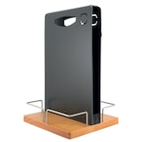 thumbnail of Securit® Tischbutler, inkl. Kreidemarker - lackierte Holzbasis, Metallgestell, Menühalter, Gummibänder, Griff