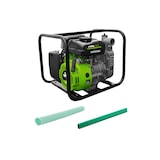 thumbnail of Motor bomba a gasolina 105 Cm3 4T 3CV Inundações Kit completo + 2x10m de 1,5" Ø43Cm Mangueira VITO