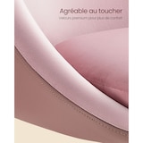 thumbnail of Helloshop26 - Verstellbarer Stuhl Schminktischstuhl drehbarer Bürostuhl Barhocker mit Rückenlehne und Stahlfußkreuz für Bar Büro 12_0004965