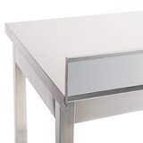 thumbnail of Romux® Table en Acier Inoxydable pour Restauration Murale sans Étagère 800x700x850 mm | Table de Travail en Inox Résistante à la Corrosion