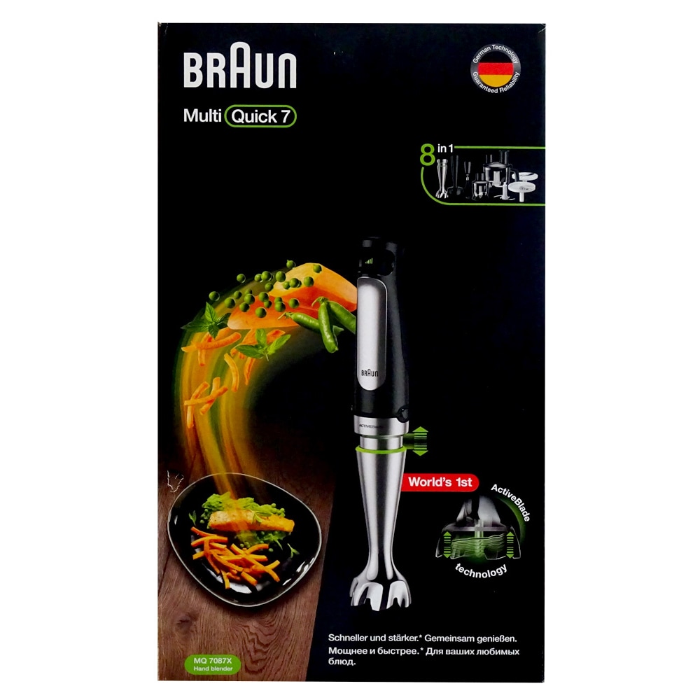 Braun MQ 7087X MultiQuick Stabmixer-Set schwarz