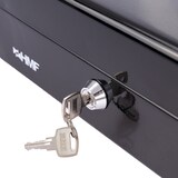 thumbnail of HMF Geldkassette abschließbar, Kasse mit 8 Münzfächern und 4 Geldscheinmulden, 30 x 24 x 9 cm, schwarz