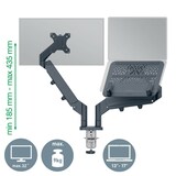 thumbnail of Brazo doble para monitor y portátil Leitz Ergo Space Saving (65380089)