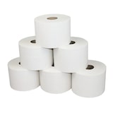 thumbnail of Toilettenpapier BlackSatino, Original Kompaktrolle, weiß, 100 % Recycling, 2-lagig, 712 Blatt, 24 Rollen im Karton #313840