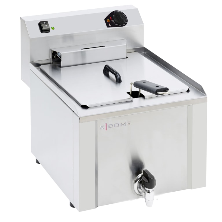 Freidora industrial 10 litros con grifo