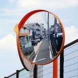 thumbnail of ECD Germany Verkehrsspiegel Ø 30 cm Rot mit Halterung Wetterfest Unzerbrechlich Sicherheitsspiegel Panoramaspiegel