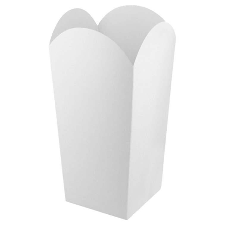 MONOUSO - Kleine Popcorn Box weiß 45gr 6,5x8,5x15cm (700 Stück)