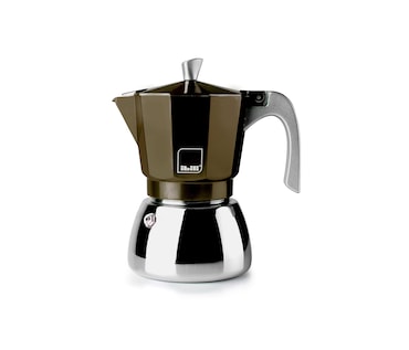IBILI Elba Red Espressomachine, 12 Kopjes, 600 Ml, Gegoten Aluminium Roestvrijstalen Basis Geschikt Voor Inductie 2009131305