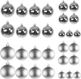thumbnail of 30tlg. Christbaumkugeln silber Ø 4/5/6/7cm