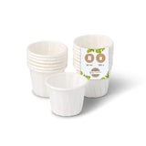 thumbnail of BIOZOYG 250 Stück Mini-Schalen 20ml weiß, Probierbecher, Einwegschälchen Dipschalen Papier für Dips, Saucen, Fingerfood, umweltfreundlich, robust