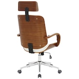 thumbnail of CLP Chaise de bureau Dayton Similicuir HBT: 118x70x70 cm Noyer Blanc