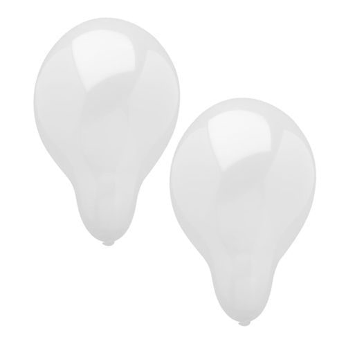 5 lots de 100 Ballons Ø 25 cm blanc