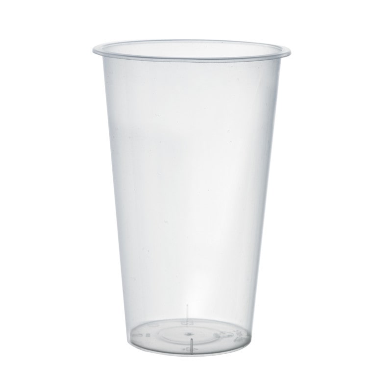 ECOLOMIQUE - 25 Pcs - Gobelet Bubble Tea en PP Transparent - 500 ml, Hauteur: 135 mm - ECO294GBU500