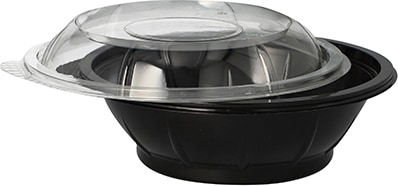25 bols à salade, PET 600 ml Ø 16,6 cm · 5,9 cm noir 