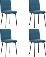 thumbnail of vidaXL Esszimmerstühle 4 Stk. Blau Samt