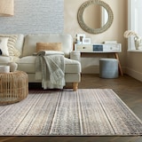 thumbnail of Strapazierfähiger Geometrischer Wohnzimmer-Teppich in Naturfarben - `Perran` Serie. Farbe: Naturfarben, 160x230 cm | Kadima Design