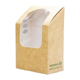 thumbnail of Boîtes à wrap et tortilla kraft compostables avec fenêtre PLA Vegware