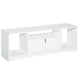 thumbnail of HOMCOM Mueble de TV para Televisor de hasta 42" Mesa para TV de Salón Moderna con Armario de Doble Puerta y 3 Compartimentos Abiertos 120x30x41cm