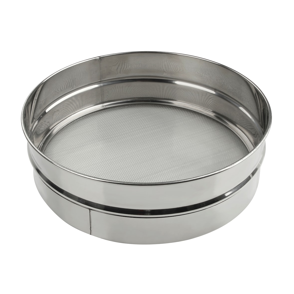 aro Peneira para farinha, aço inoxidável, Ø 22.5 x 8.2 cm, prateado