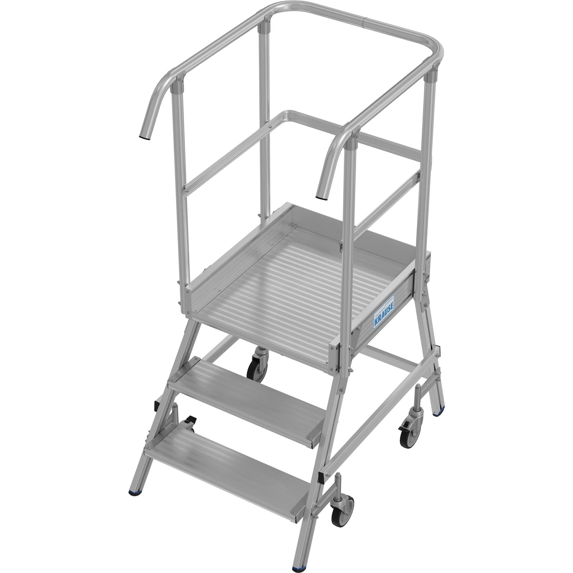 STABILO PodestLeiter fahrbar, einseitig begehbar, 3 Stufen, Arbeitshöhe 2,75 m