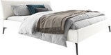 thumbnail of KAWOLA Bett VALERIE Polsterbett Cord weiß 160x200cm